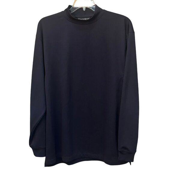 FootJoy FJ‎ Golf MockTurtleneck Long Sleeve Navy Pullover Shirt XL Base Layer - Picture 1 of 6